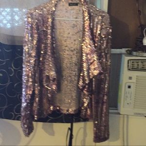 Sequined jacket pink.